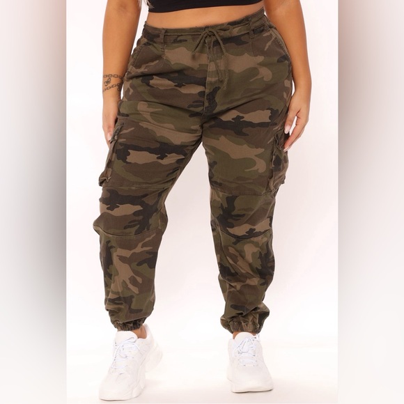 American Bazi Pants - 3X Camo Stretchy Cargo Jogger Pants